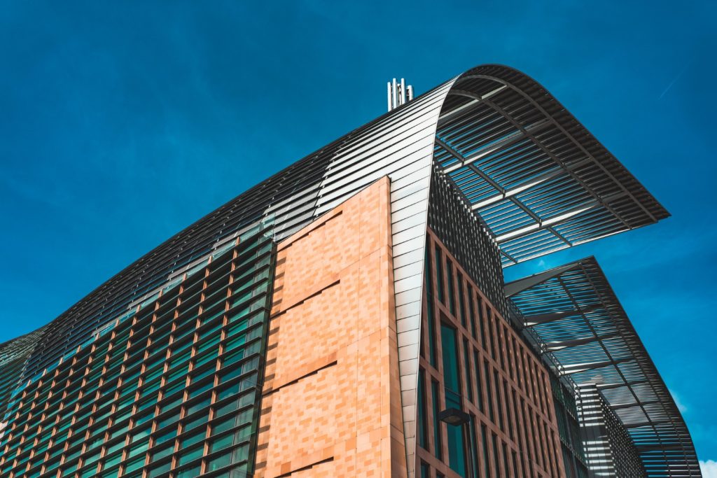 Modern bent tubing architecture in London