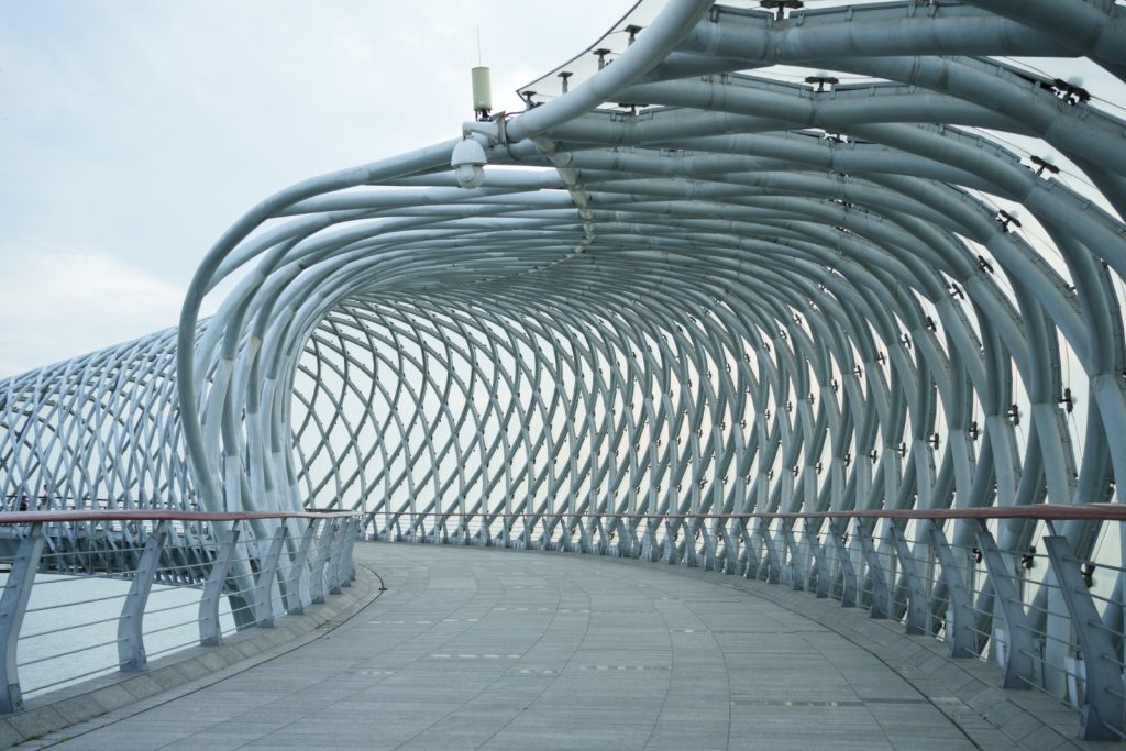 steel structure pedestrian walkway
